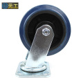 6 inches heavy duty flat plate swivel elastic casters